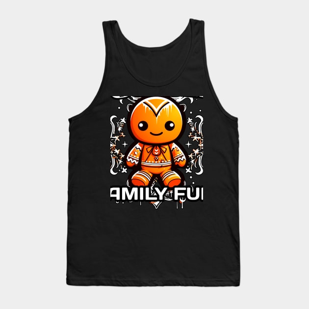 Forced Family Fun - Gingerbread Man Tank Top by MaystarUniverse